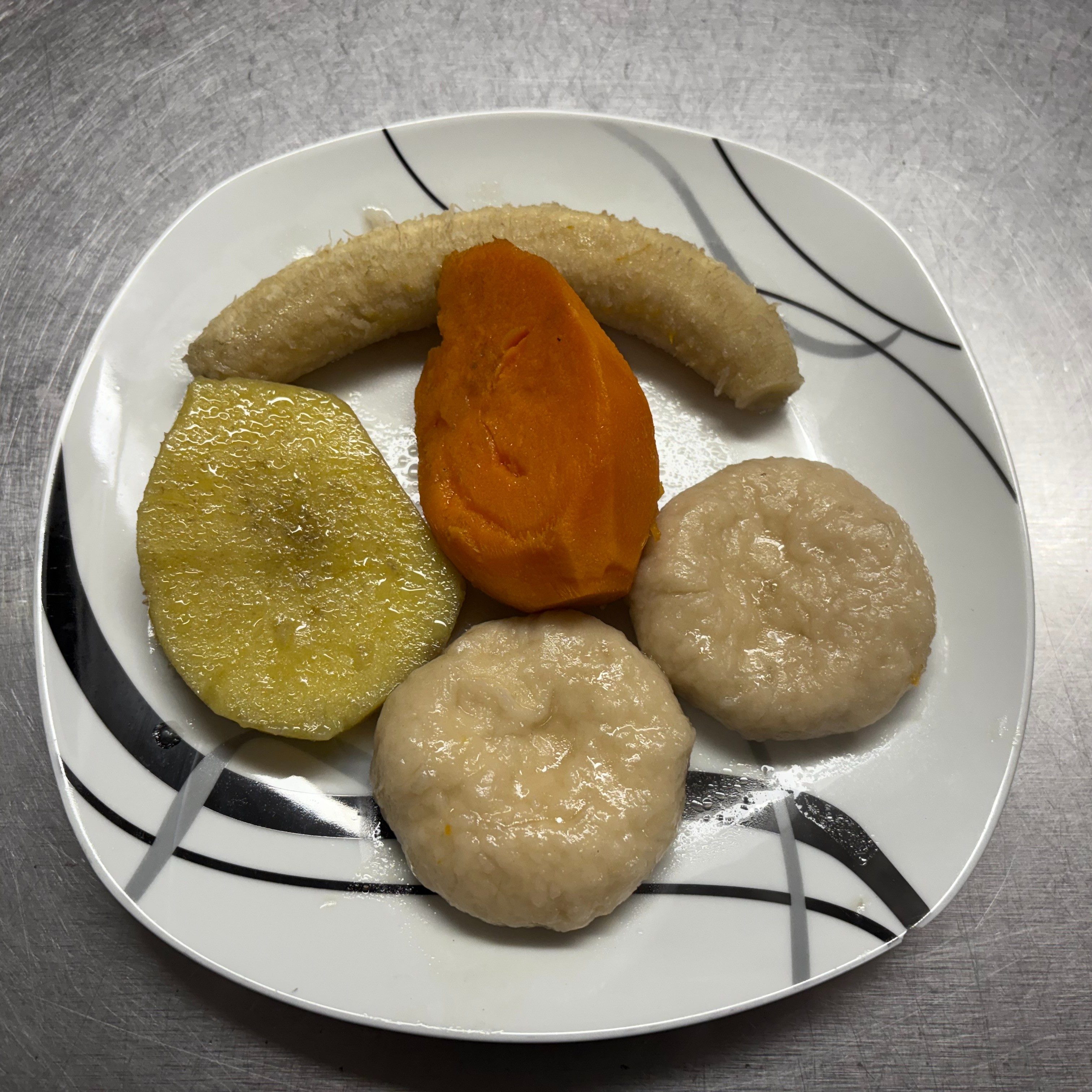 Side - Yam, Dumpling & Banana.