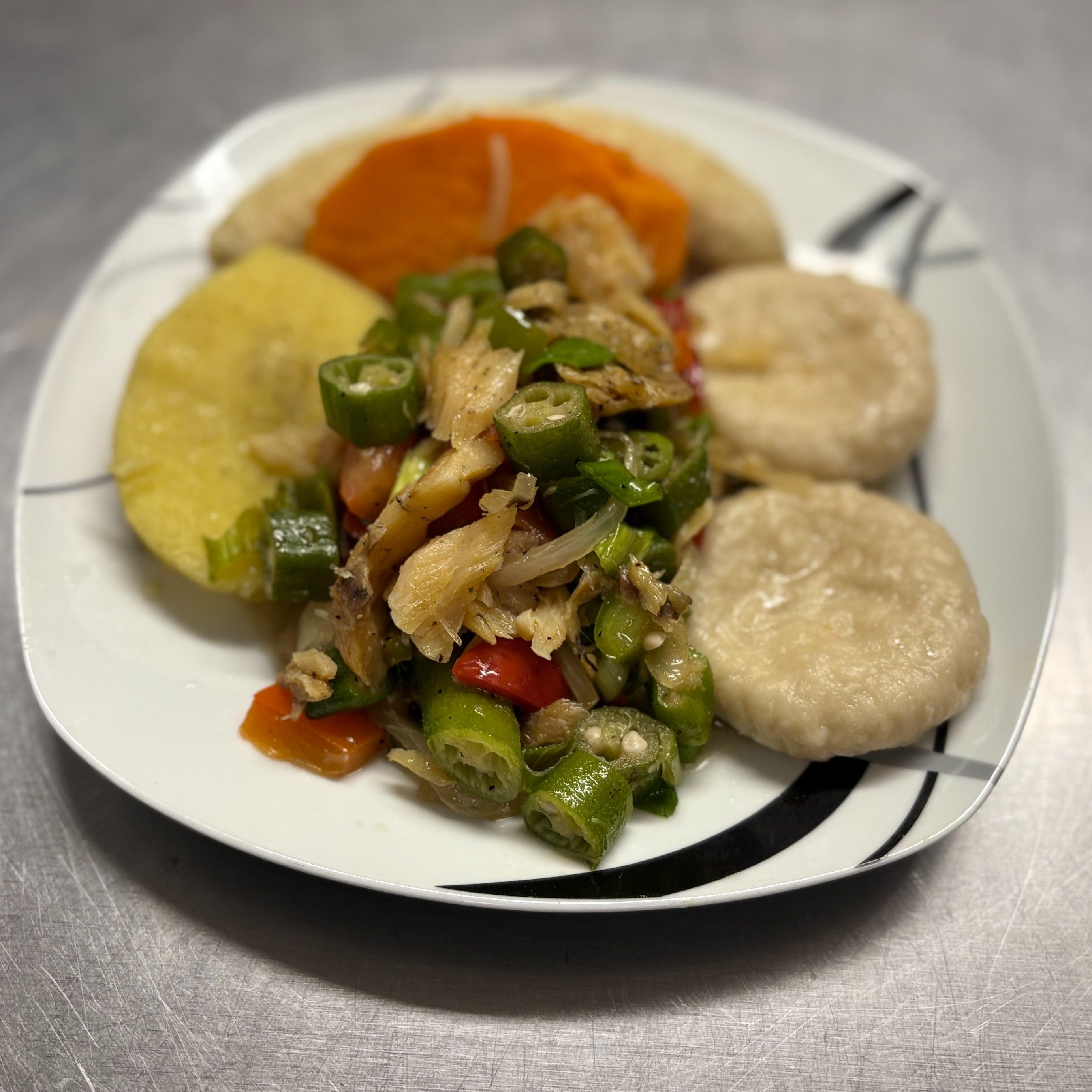Entrée - Saltfish Meal.