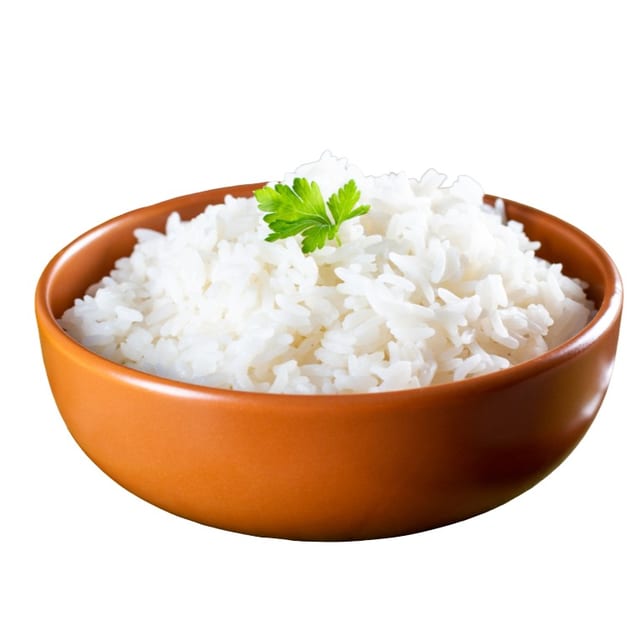 White rice.