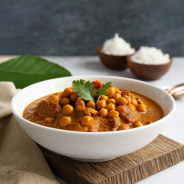 Curry Chickpeas.