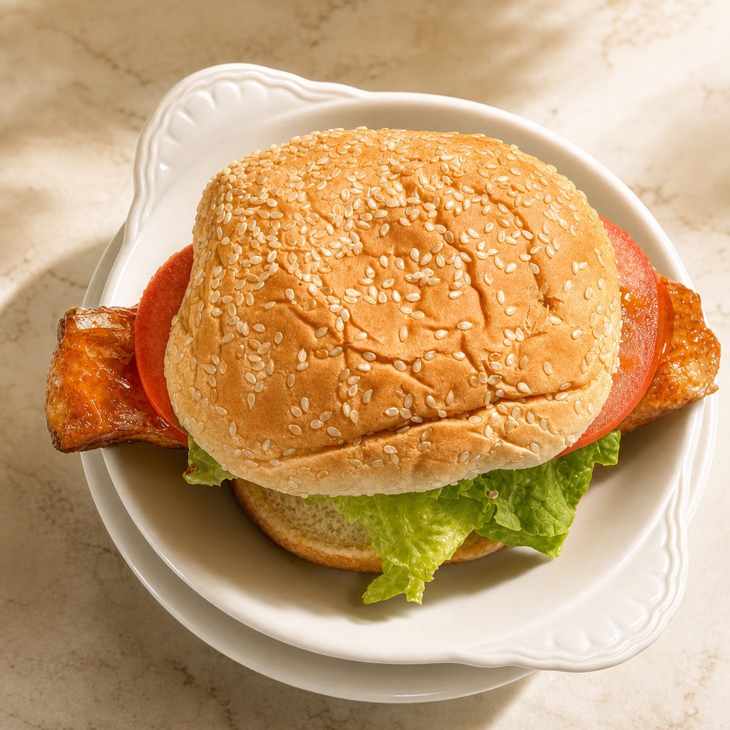 Jerk Salmon Sandwich.