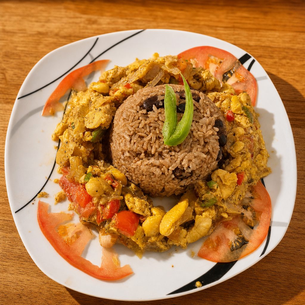 Entrée - Ackee & Saltfish.