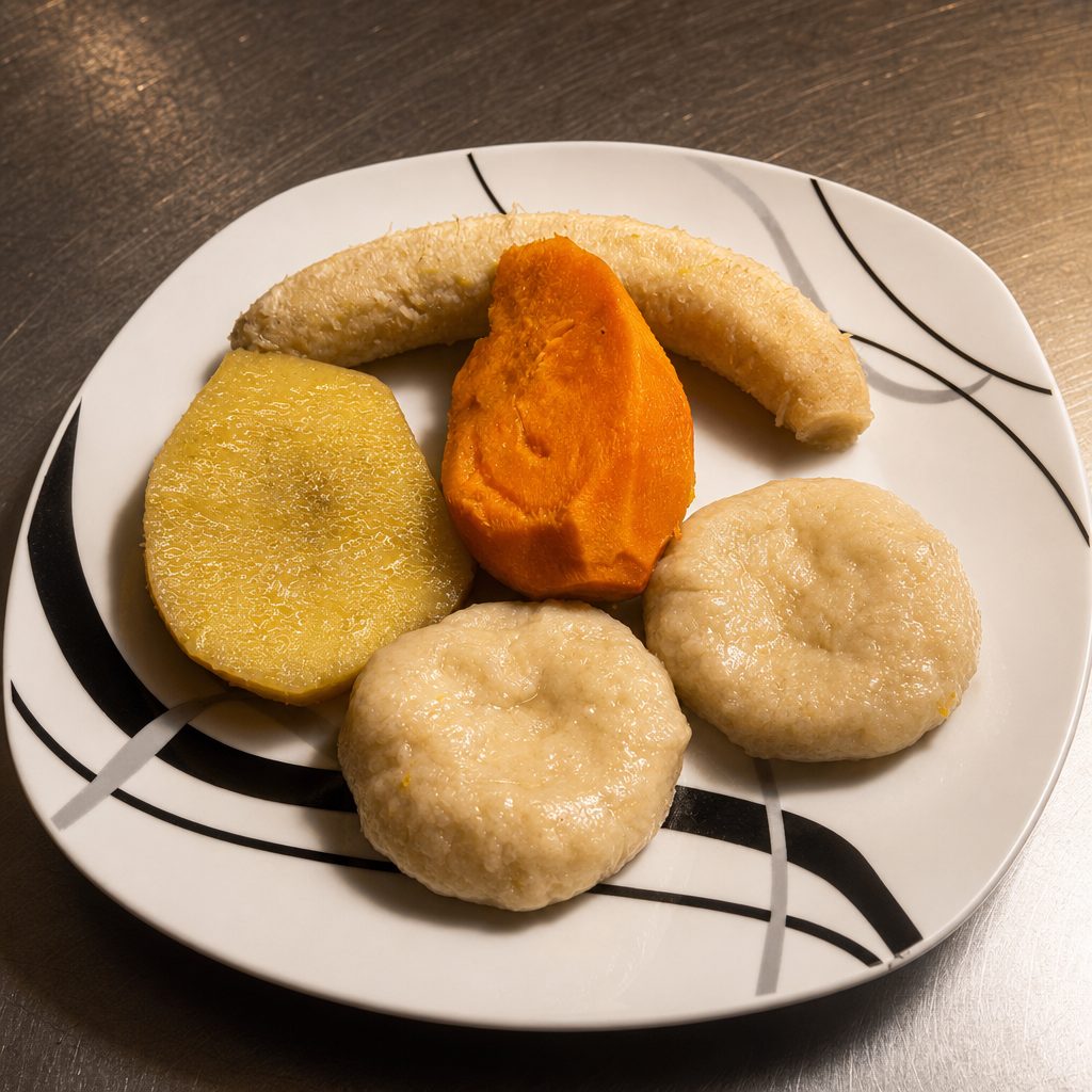 Side - Yam, Dumpling & Banana.