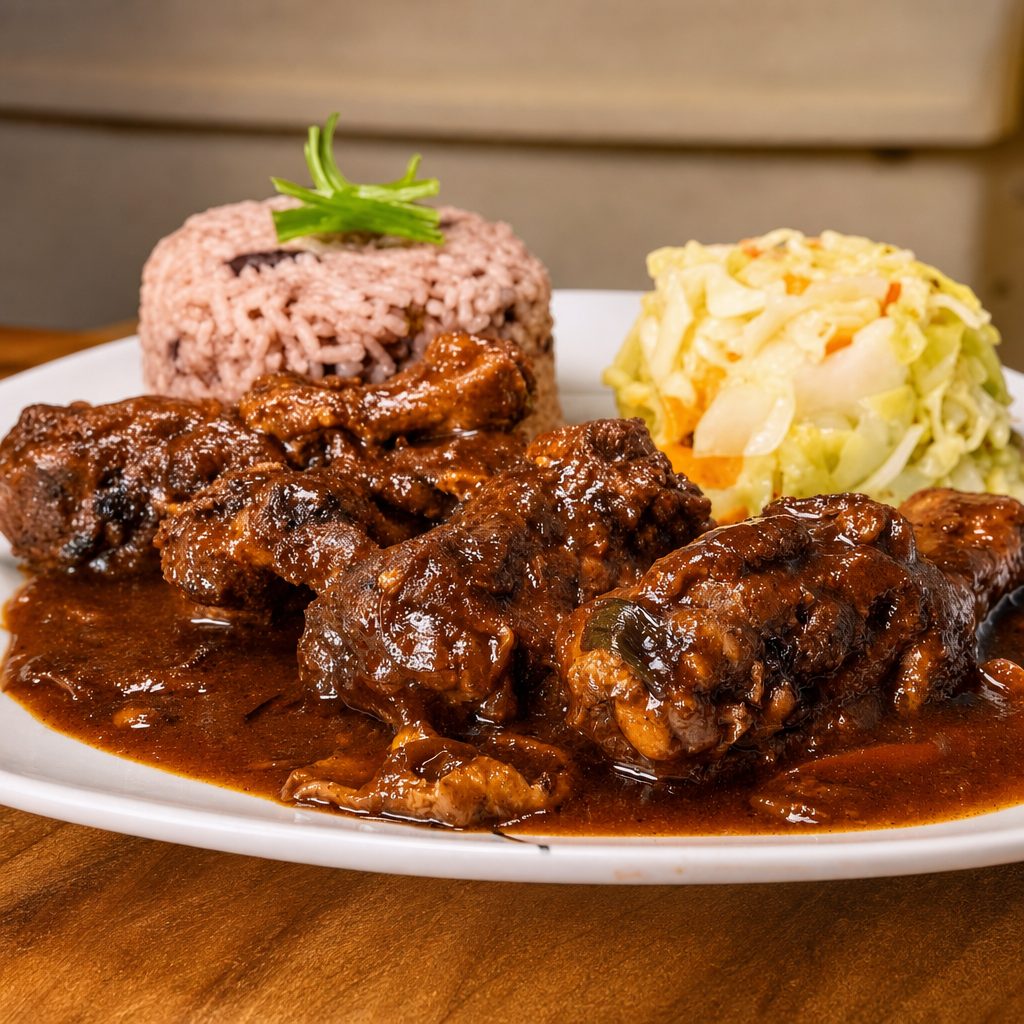 Entrée - Brown Stew Chicken.