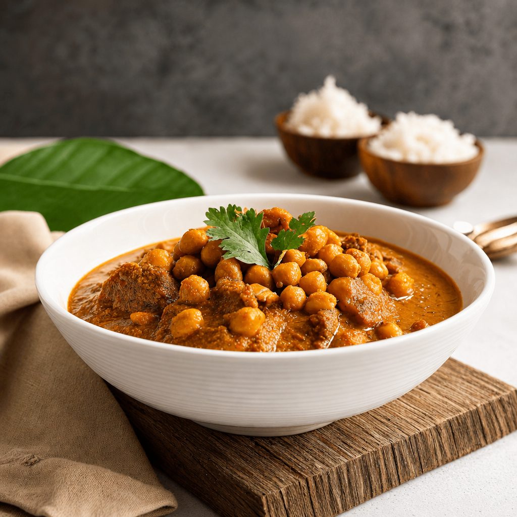 Curry Chickpeas.