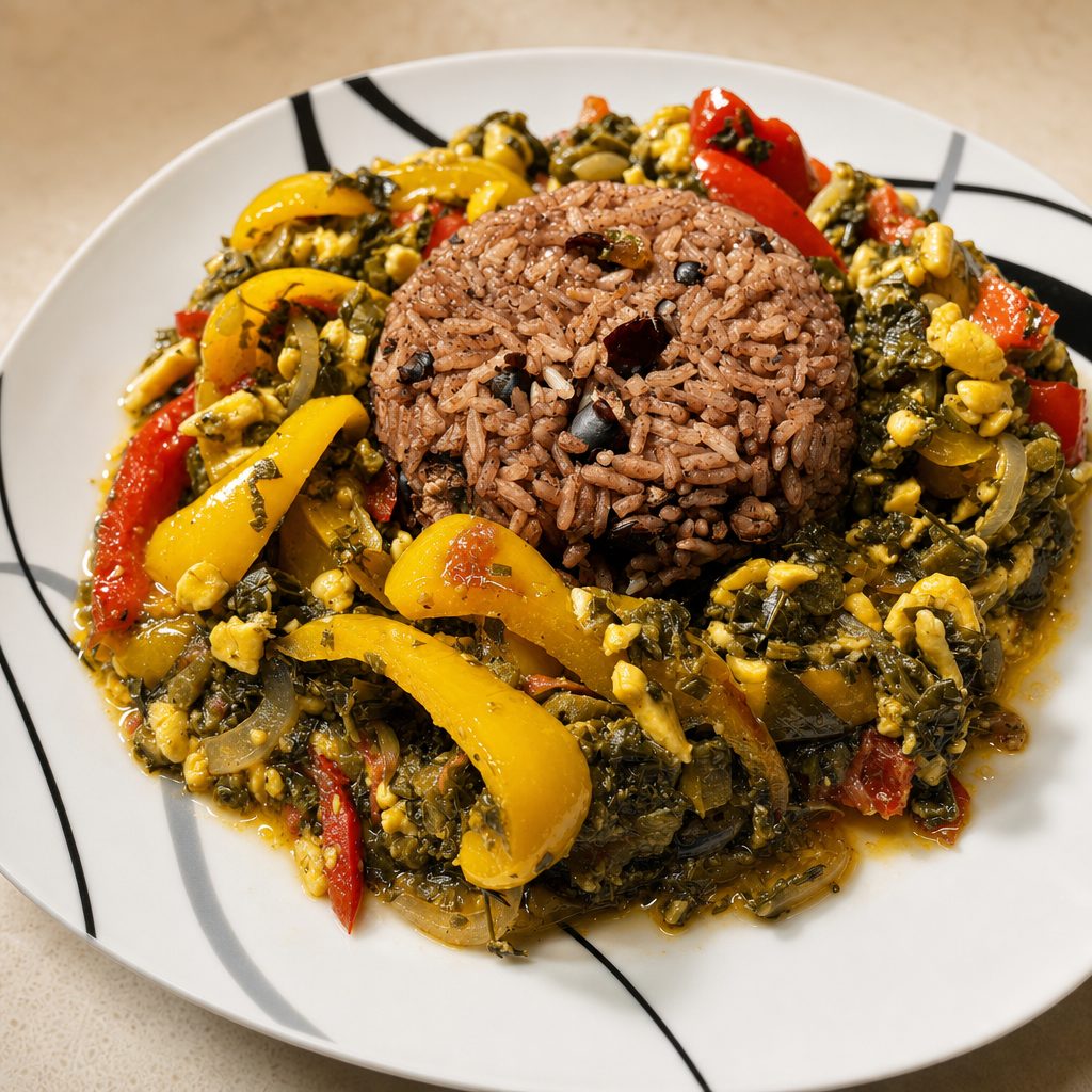 Entrée - Callaloo & Saltfish.